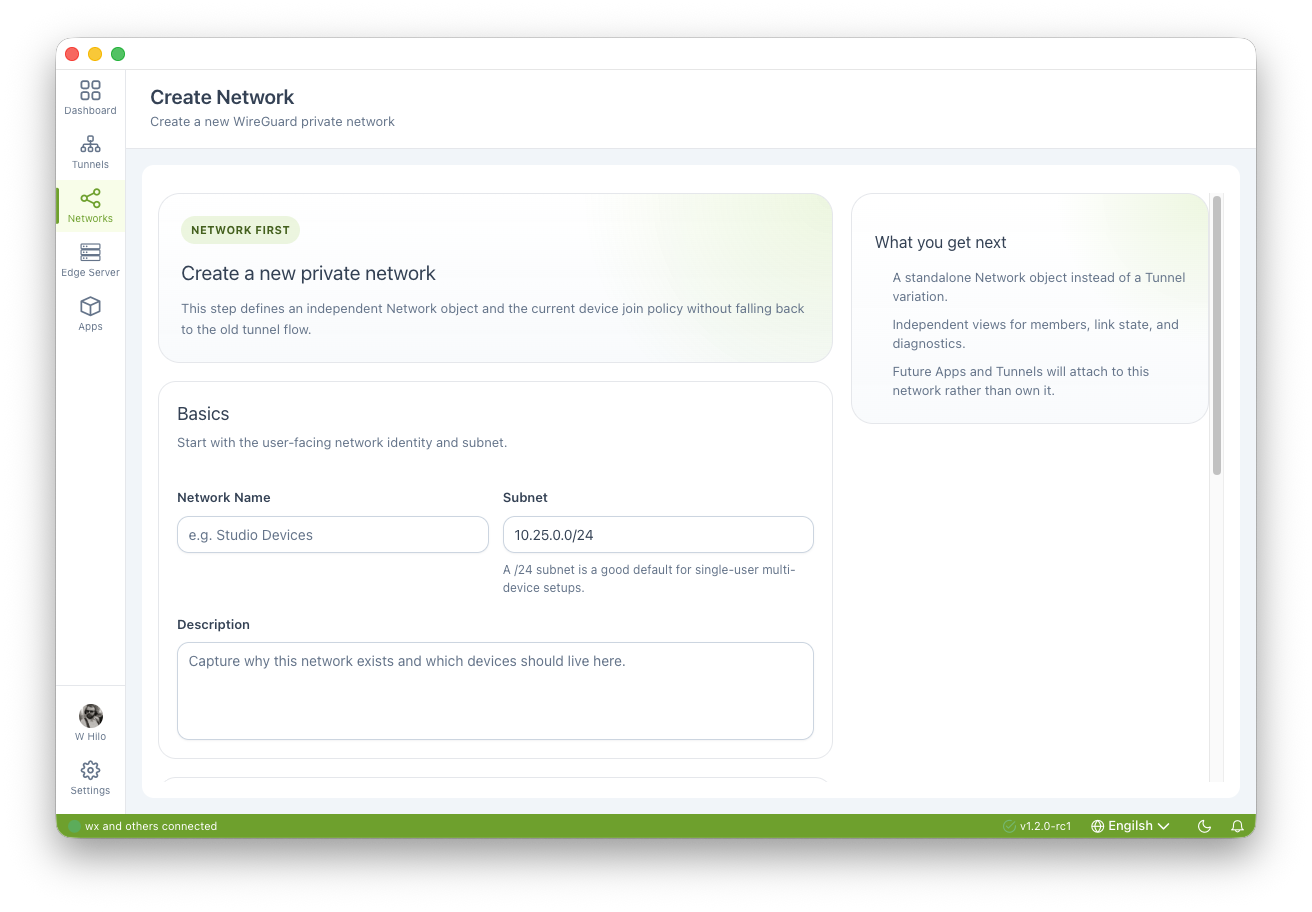 Networking snapshot